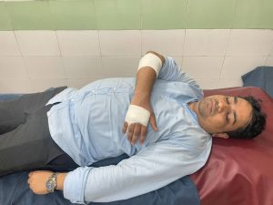 সেফ রোড ফাইটার সাংবাদিক তারিকুল ইসলাম সড়ক দুর্ঘটনায় আহত